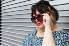 Carnaby Street Boho Dress Navy Mod