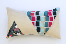 Dare fabric collection triangle pillow