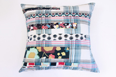 Modern quilted pillow by pat bravo