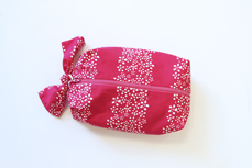 Pink pouch project with dare fabrics