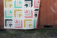 Etno Echoes Quilt Close up